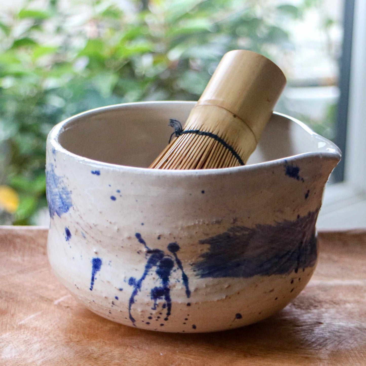 Blue Splash- Handmade Matcha Bowls