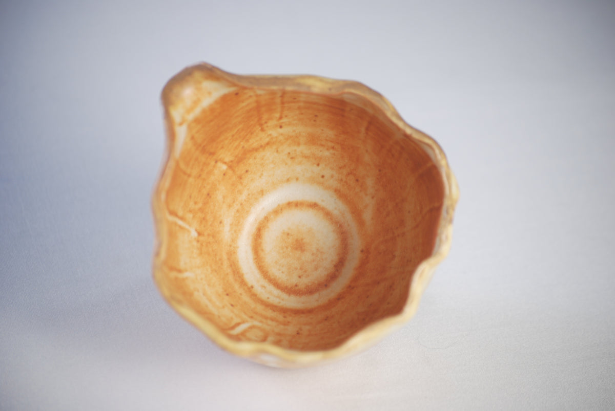 Yellow Orchid Chawan | Handmade Matcha Bowl