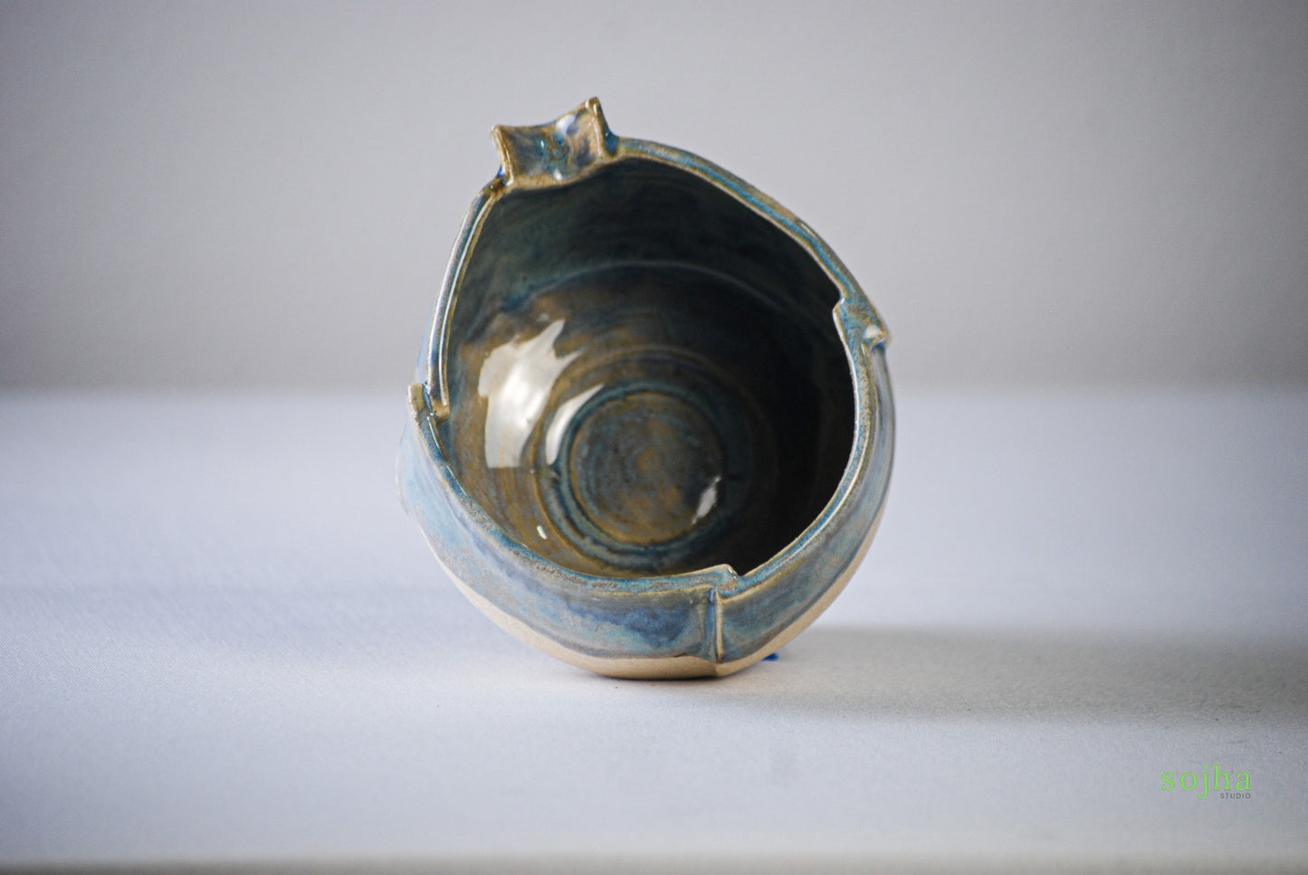 Ocean Blue Handmade Chawan | Matcha Bowl
