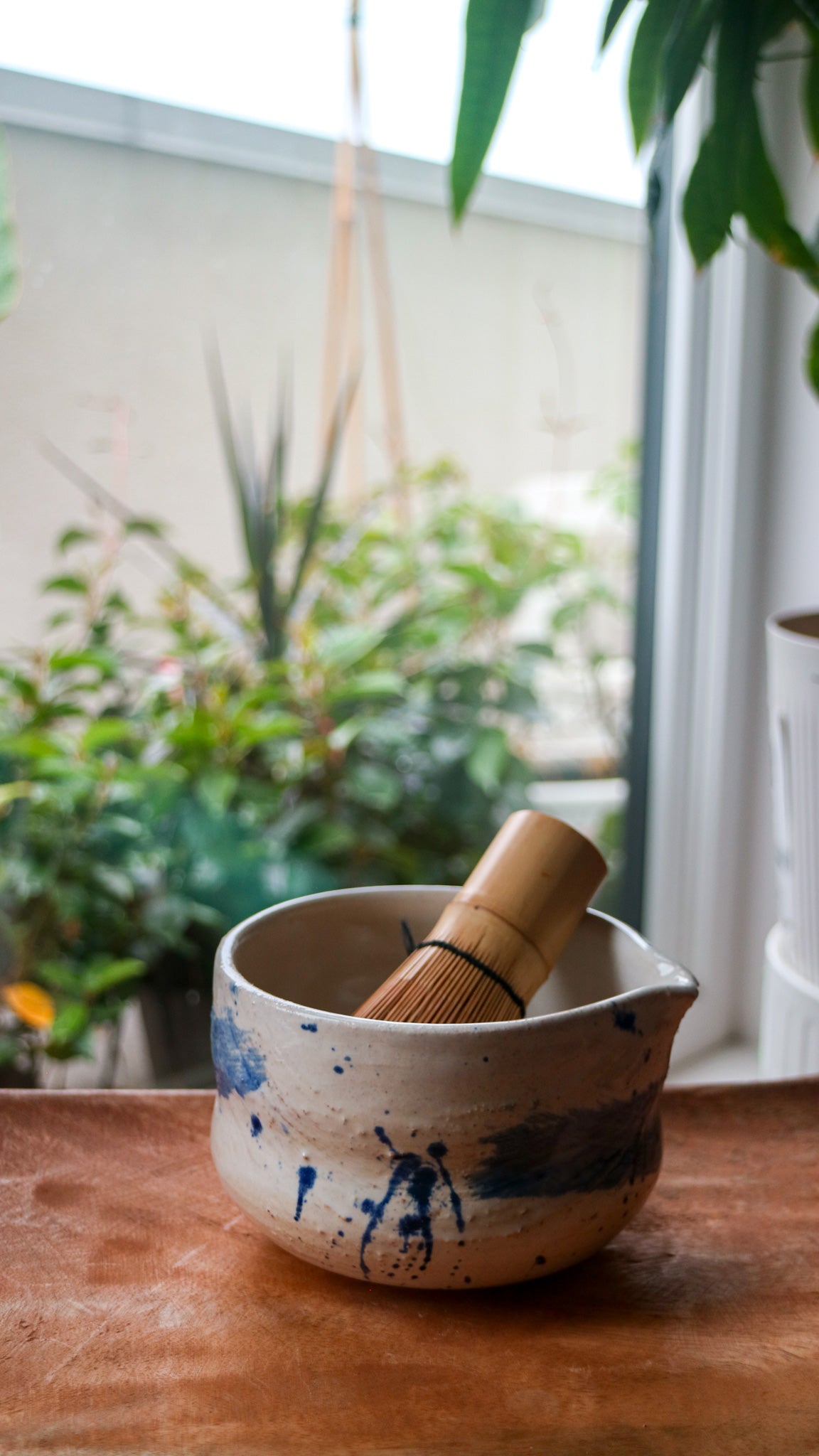 Blue Splash- Handmade Matcha Bowls