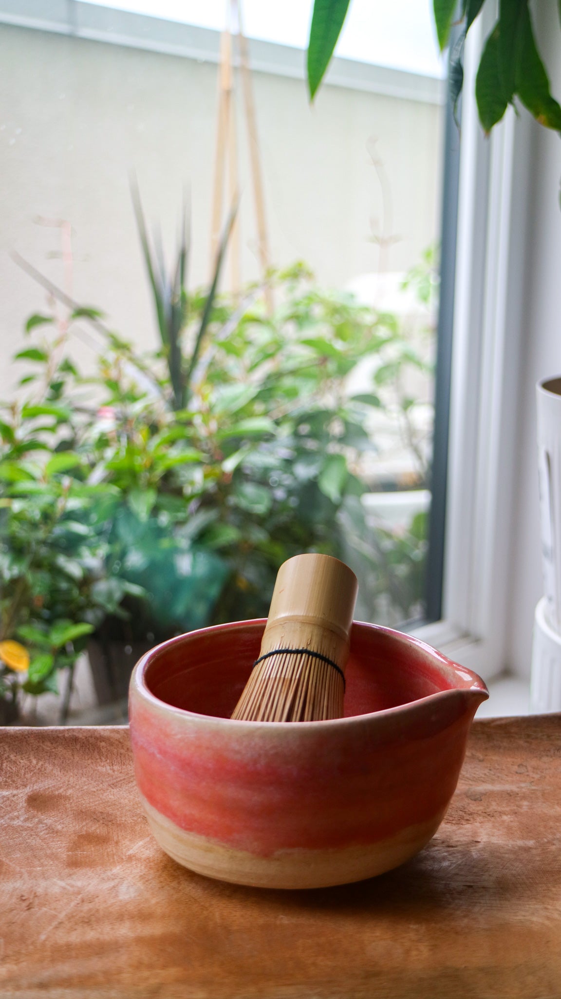 Pink Drip- Handmade Matcha Bowls