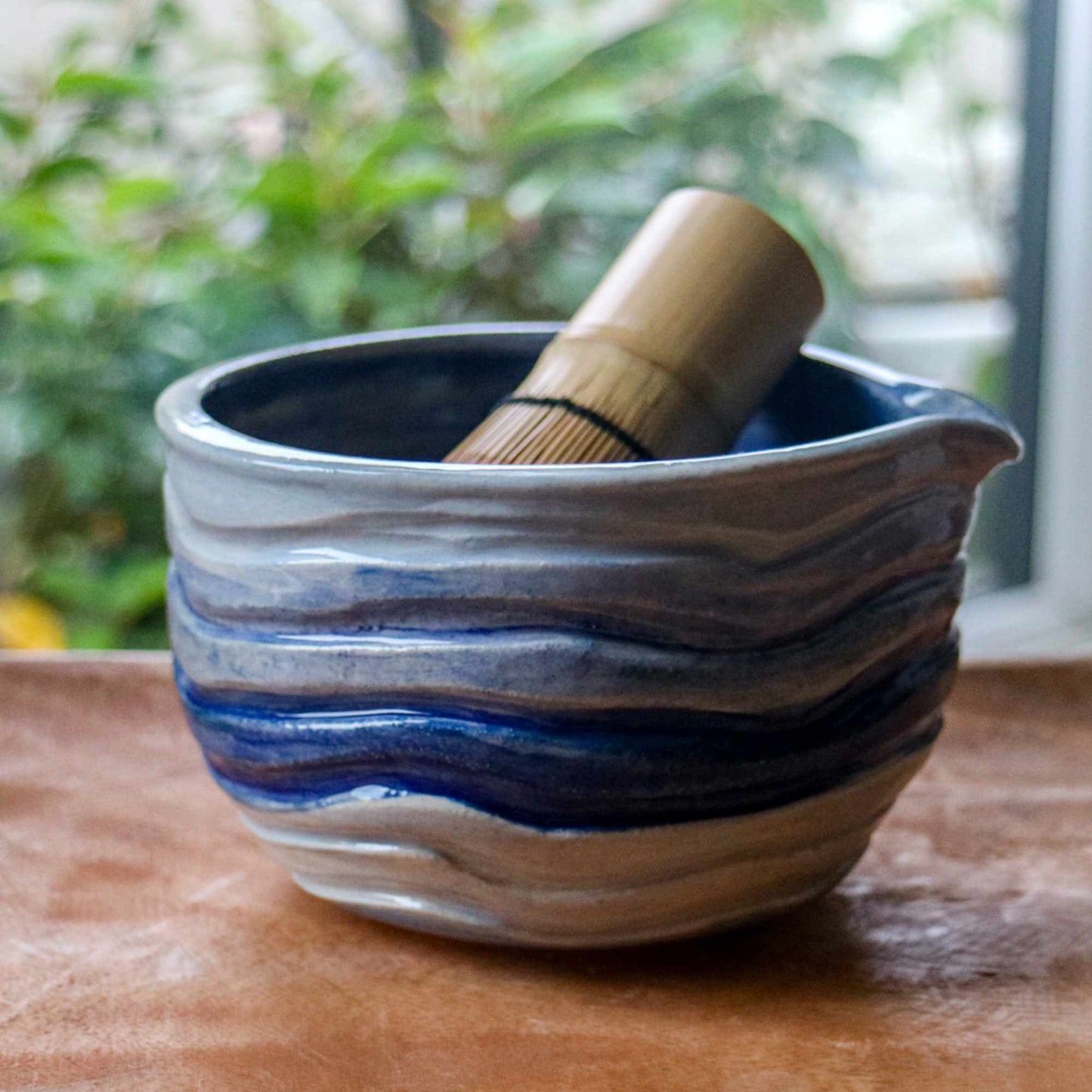 Ocean Waves- Handmade Matcha Bowls