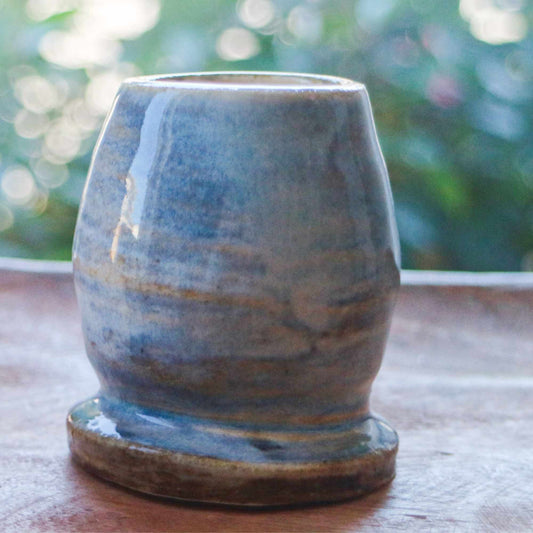 Sky Blue Wash Glaze Ceramic Stand- Handmade Whisk Holders