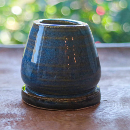 Ocean Horizon Glaze Ceramic Stand- Handmade Whisk Holders