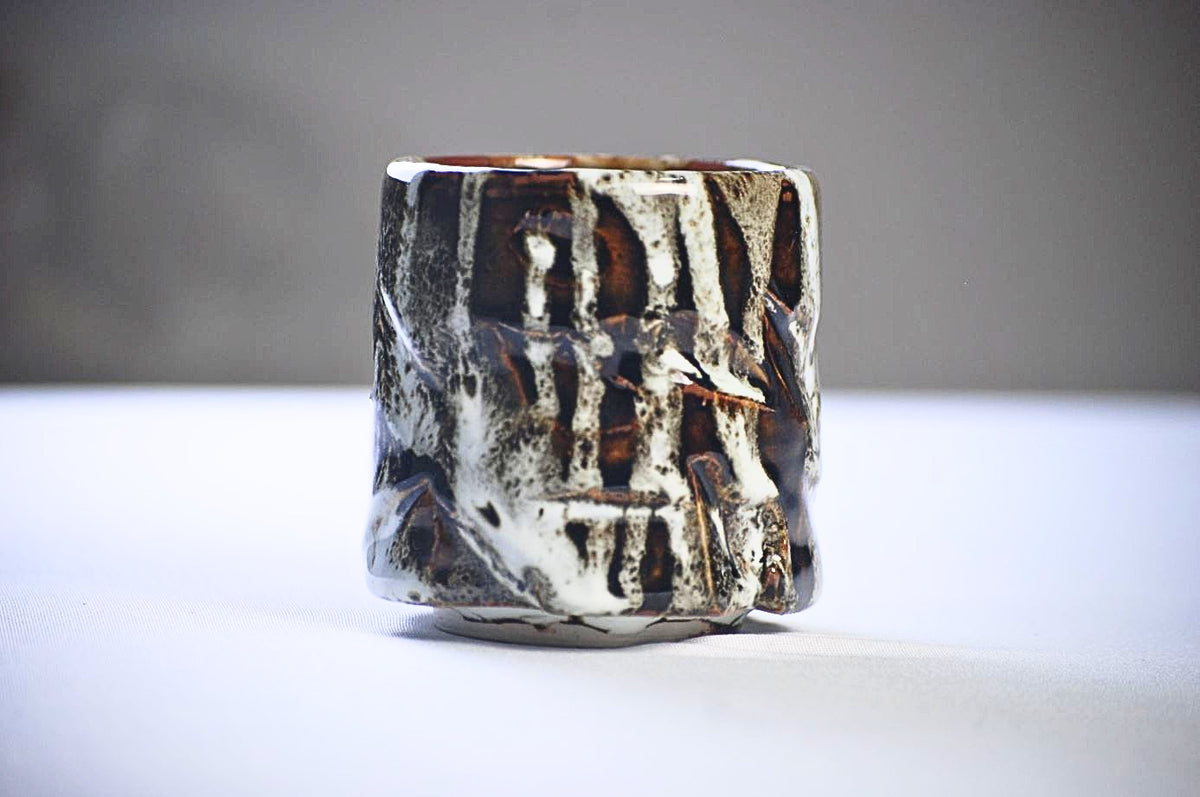 Golden Drift | Handmade Yunomi Cup
