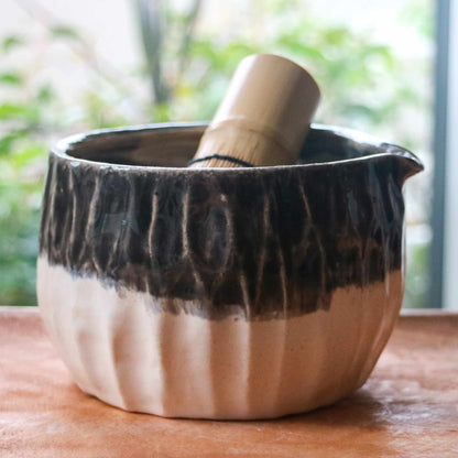 Black & White- Handmade Matcha Bowls