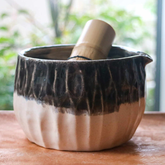 Black & White- Handmade Matcha Bowls