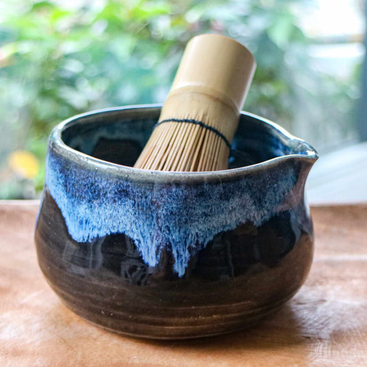 Midnight Waterfall - Handmade Matcha Bowls