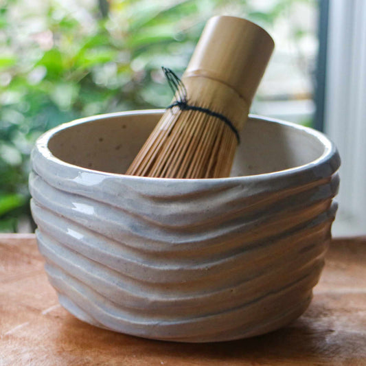 Baby Blue Waves - Handmade Matcha Bowls
