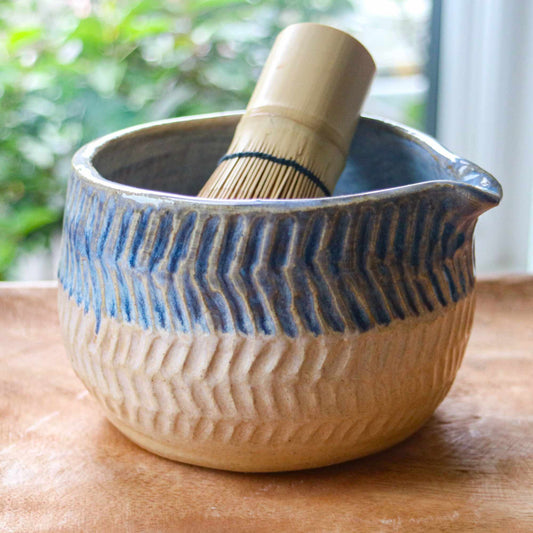 Sea Waves - Handmade Matcha Bowls