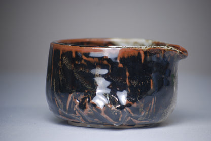 Golden Drift (Type B) | Handmade Matcha Bowl (Limited Rock Edition)
