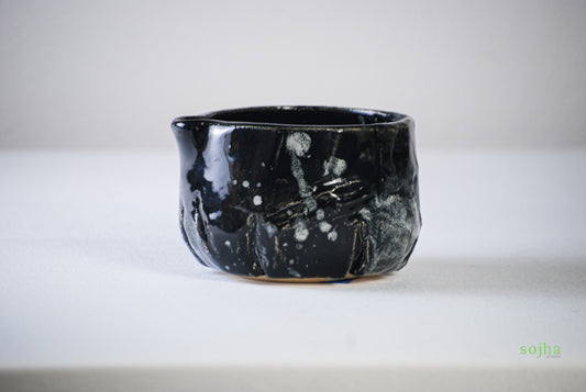 Black Abyss Handmade Chawan | Matcha Bowl