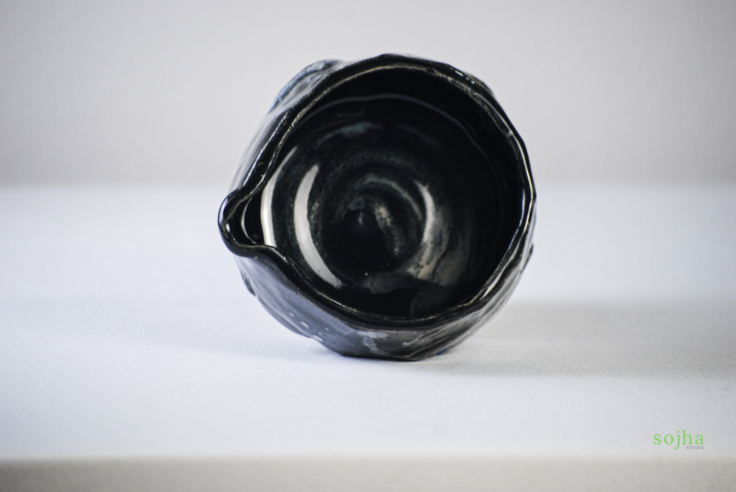 Black Abyss Handmade Chawan | Matcha Bowl