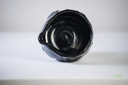Black Abyss Handmade Chawan | Matcha Bowl