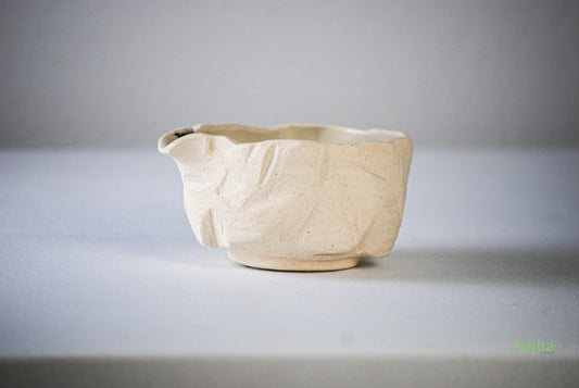 White Stone Handmade Chawan | Matcha Bowl