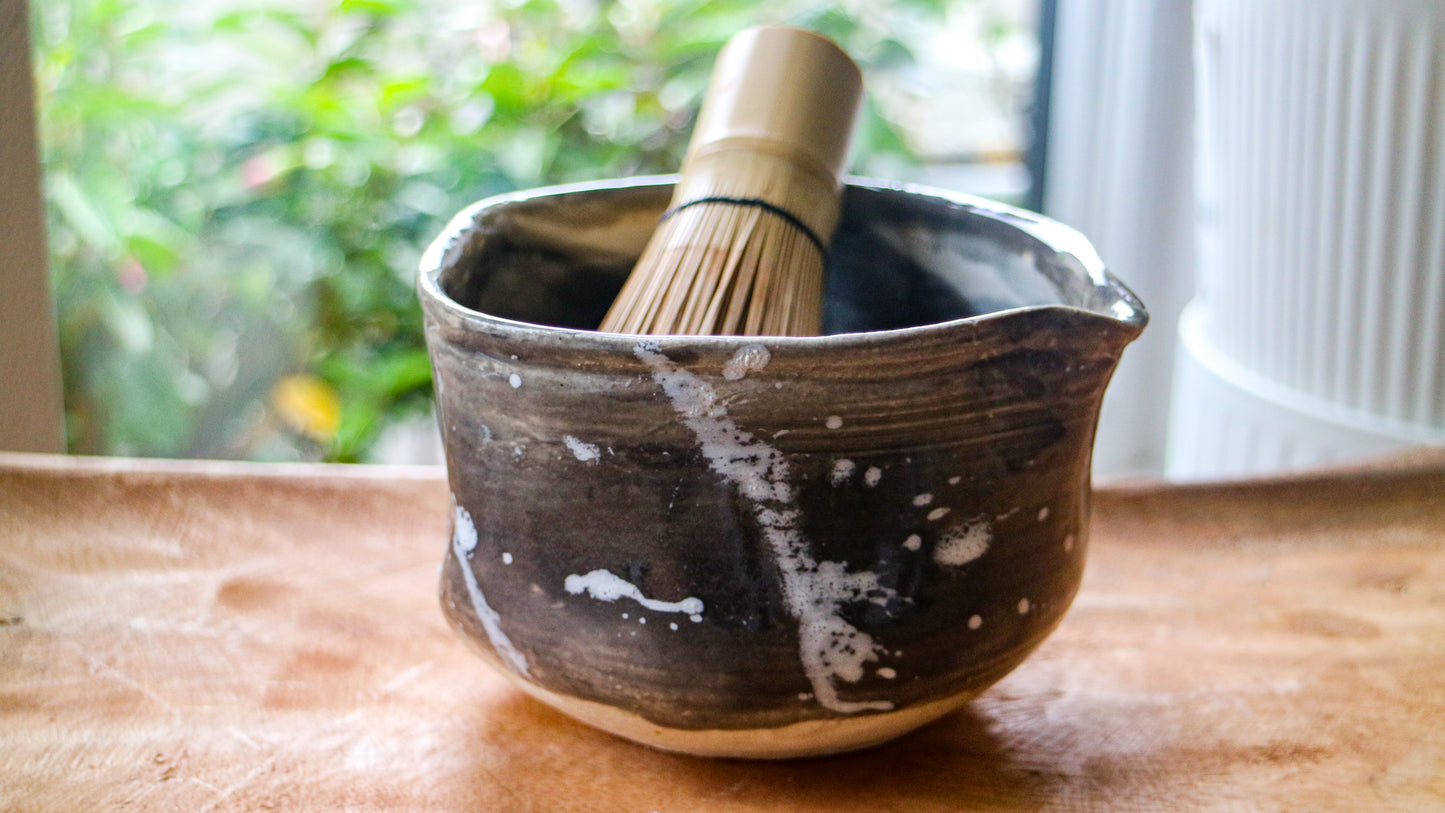 Ink Storm - Handmade Matcha Bowls