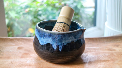 Midnight Waterfall - Handmade Matcha Bowls