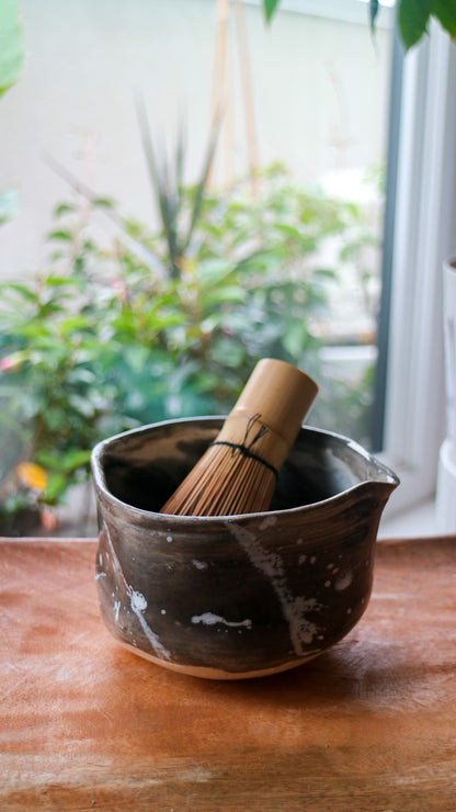 Ink Storm - Handmade Matcha Bowls