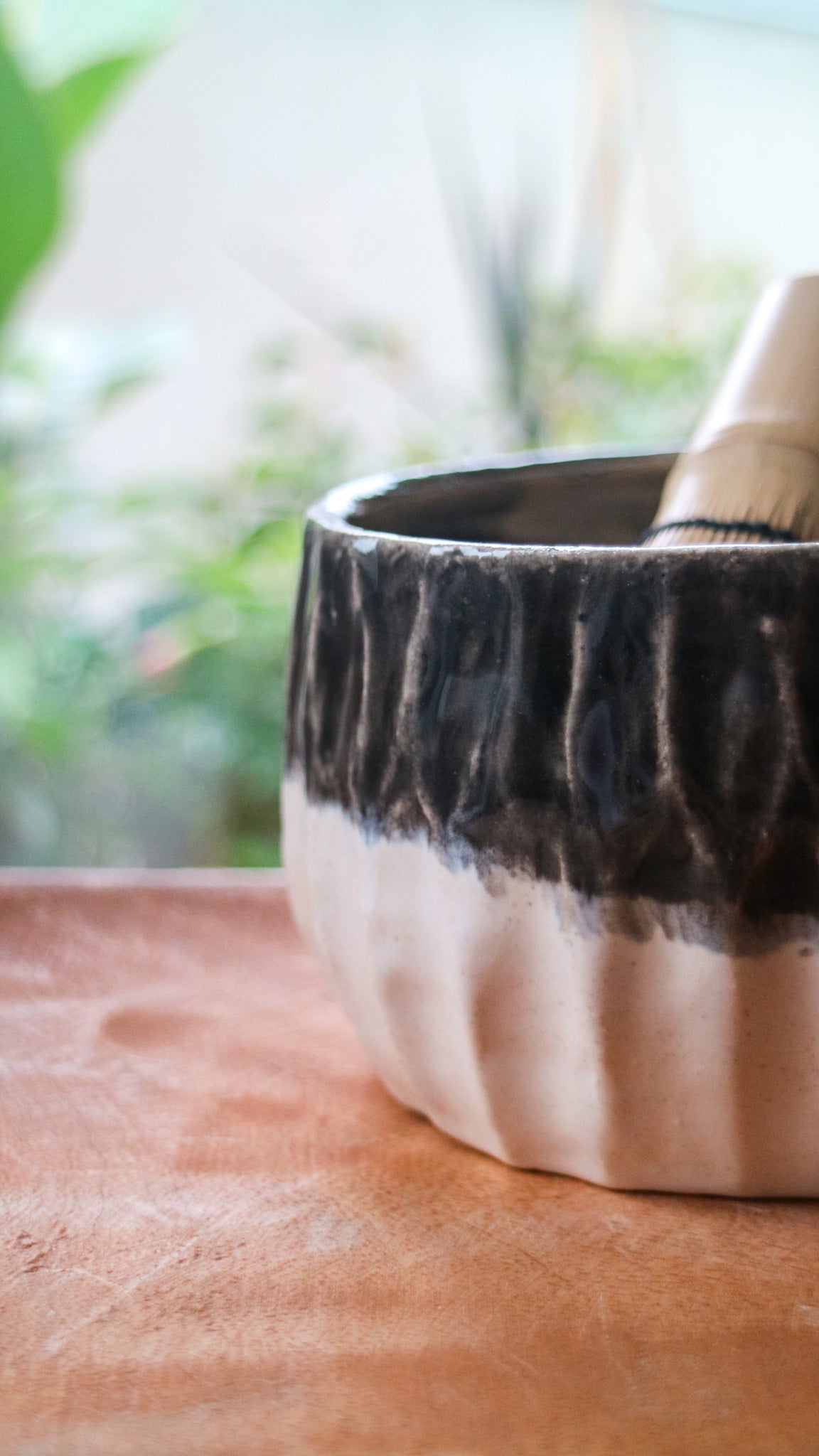 Black & White- Handmade Matcha Bowls