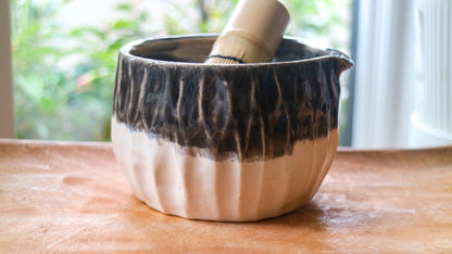 Black & White- Handmade Matcha Bowls