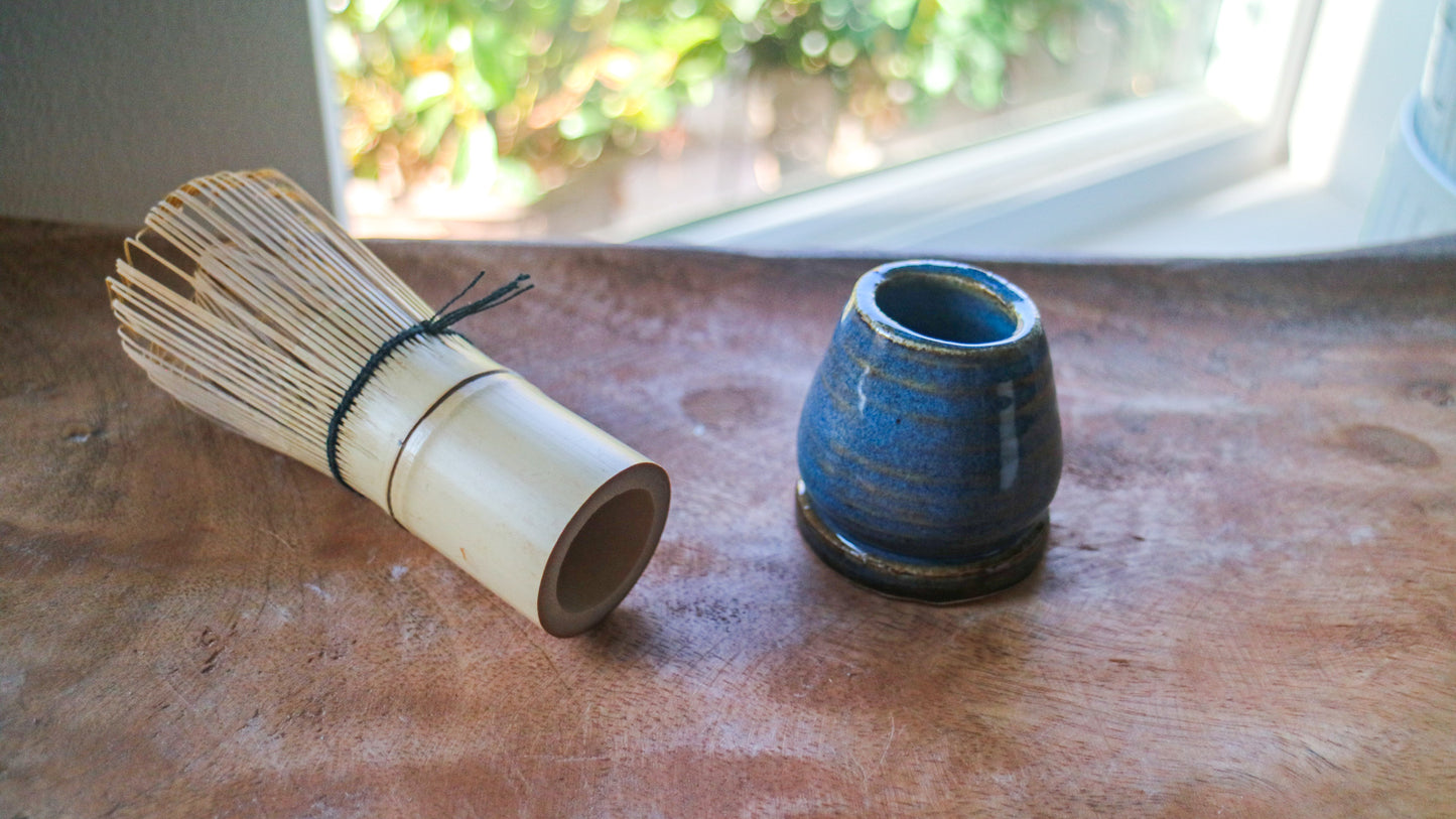 Ocean Horizon Glaze Ceramic Stand- Handmade Whisk Holders
