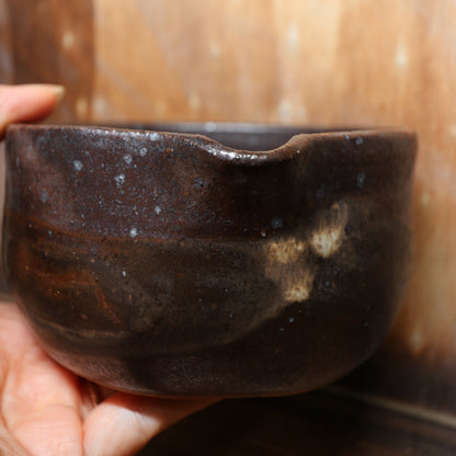 Matte Brown Handmade Matcha Bowl | Ceramic Chawan