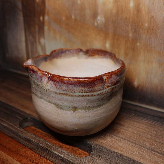 Red Blossom Handmade Matcha Bowl | Ceramic Chawan