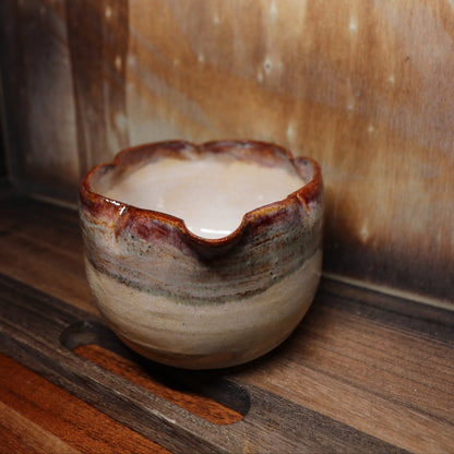 Red Blossom Handmade Matcha Bowl | Ceramic Chawan