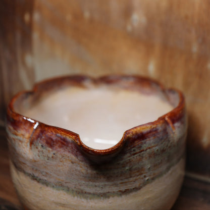 Red Blossom Handmade Matcha Bowl | Ceramic Chawan