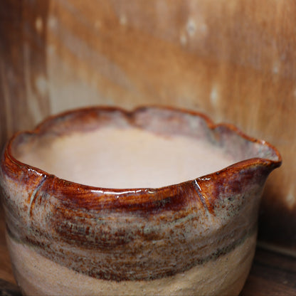 Red Blossom Handmade Matcha Bowl | Ceramic Chawan