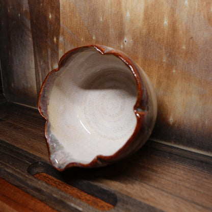 Red Blossom Handmade Matcha Bowl | Ceramic Chawan