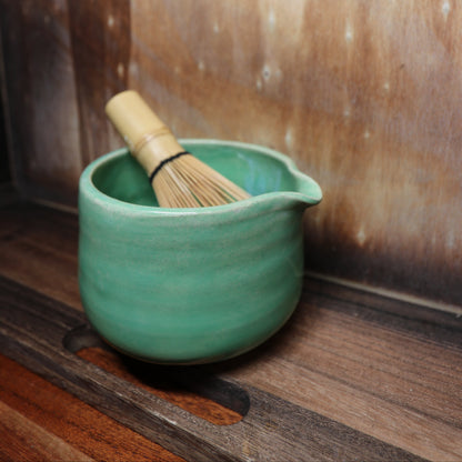 Celadon Green Handmade Matcha Bowl | Ceramic Chawan