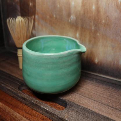 Celadon Green Handmade Matcha Bowl | Ceramic Chawan