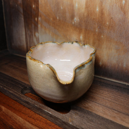 Flower Blossom Handmade Matcha Bowl | Ceramic Chawan