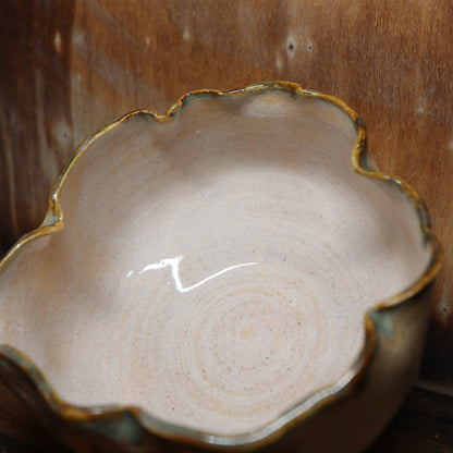 Flower Blossom Handmade Matcha Bowl | Ceramic Chawan