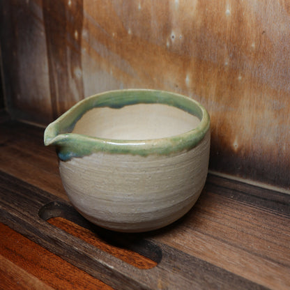 Dipped Green Handmade Matcha Bowl | Ceramic Chawan