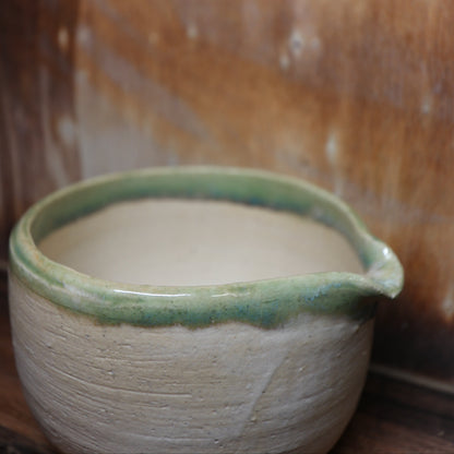 Dipped Green Handmade Matcha Bowl | Ceramic Chawan