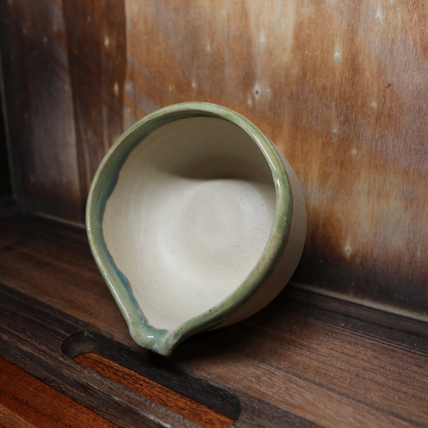 Dipped Green Handmade Matcha Bowl | Ceramic Chawan