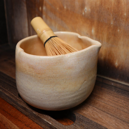 Orange Blossom Handmade Matcha Bowl | Ceramic Chawan