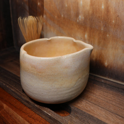 Orange Blossom Handmade Matcha Bowl | Ceramic Chawan
