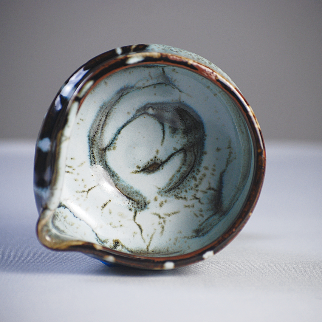 Golden Drift | Handmade Matcha Bowl |