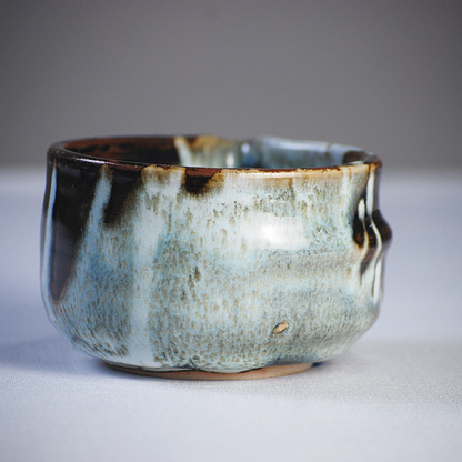 Golden Drift | Handmade Matcha Bowl |